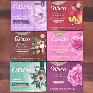 Caress PEONY, WATER LILY, BRAZILIAN GARDENIA, SheaButterBrownSugar, WhitePeach